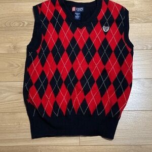 Chaps sleeveless sweater vest size 8-10(m)